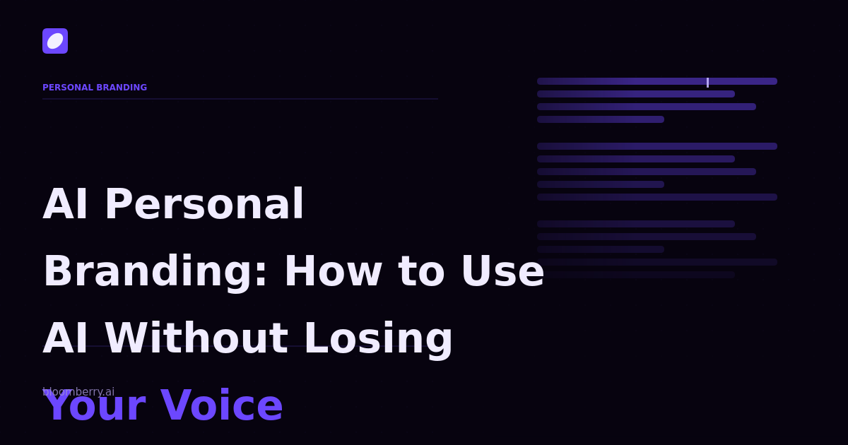 AI Personal Branding: How to Use AI Without Losing Your Voice