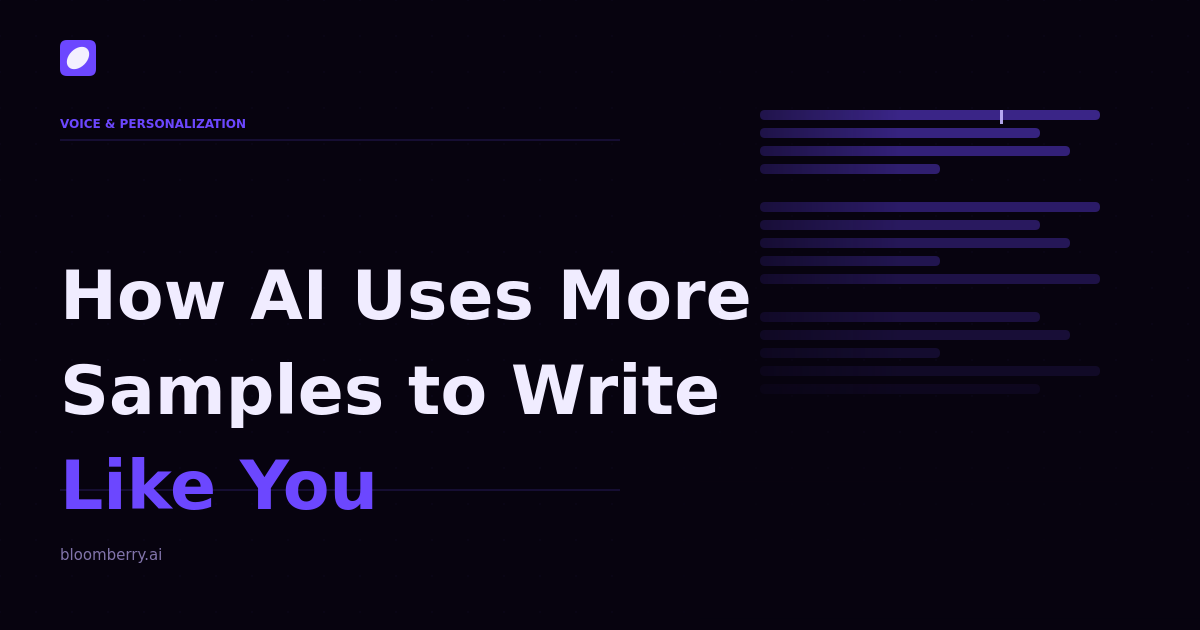 How AI Uses More Samples to Write Like You