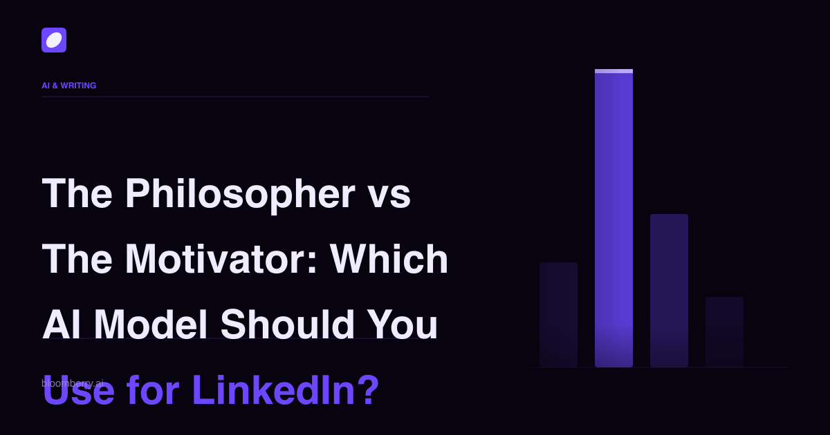 The Philosopher vs The Motivator: Which AI Model Should You Use for LinkedIn?