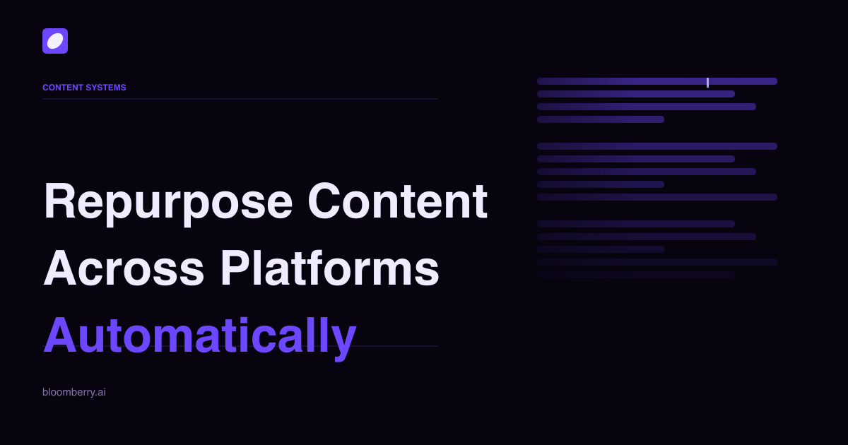 Repurpose Content Across Platforms Automatically