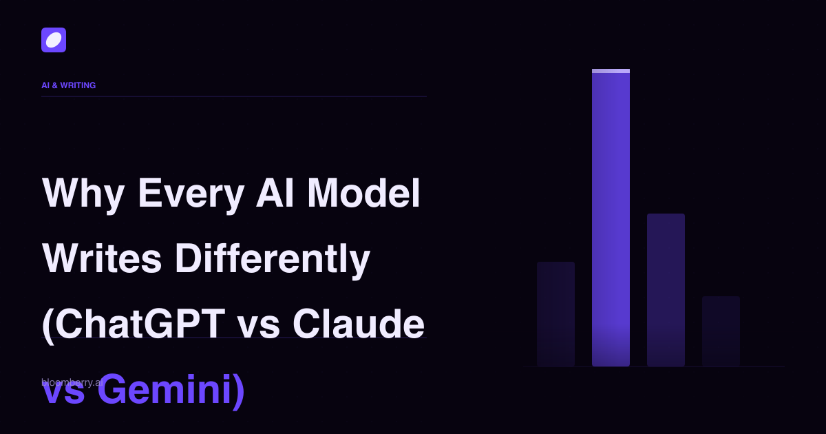 Why Every AI Model Writes Differently (ChatGPT vs Claude vs Gemini)